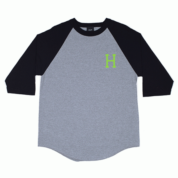 CLASSIC H RAGLAN-GRY (GRN print)